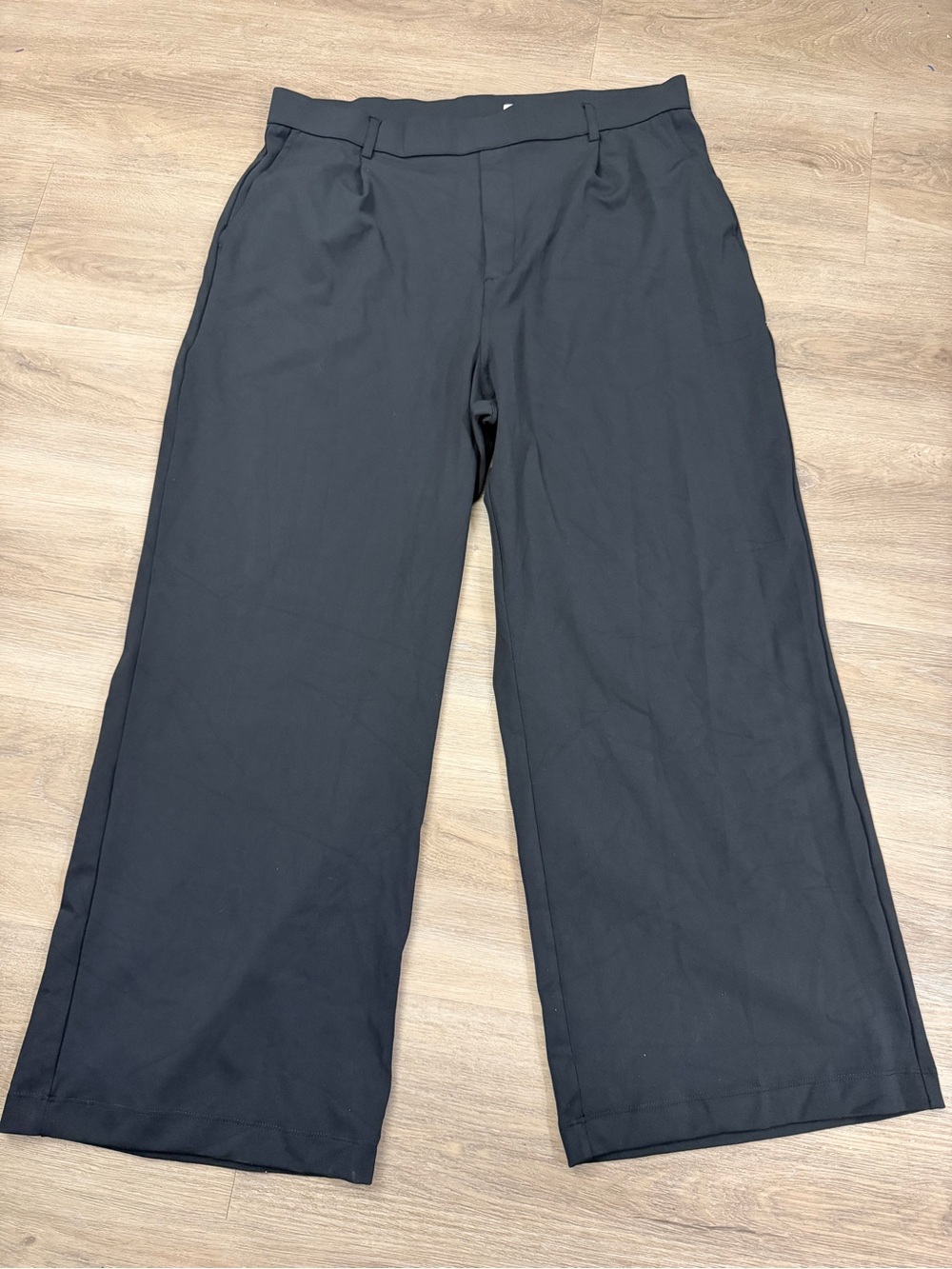 Halara Wide Leg Work Pants Women’s XL Petite Black 29” Inseam Trousers 110